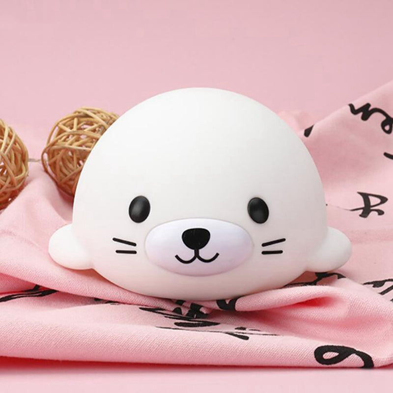 Creative Colorful Seal Night Light for Students