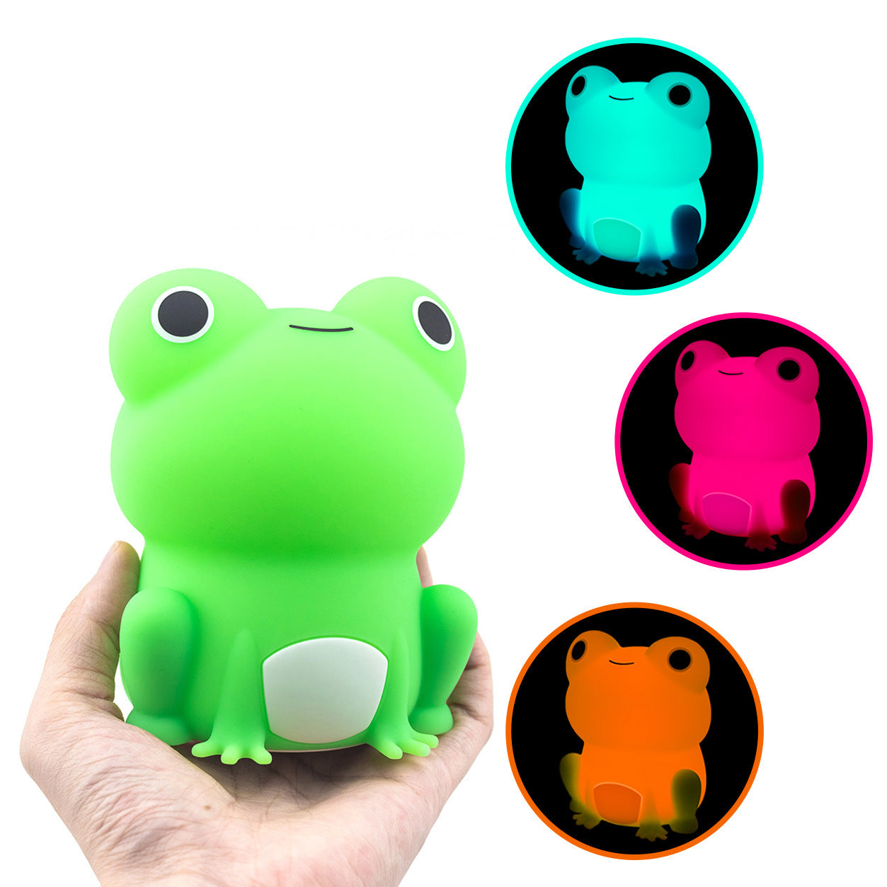 USB Rechargeable Silicone LED Night Light for Kids