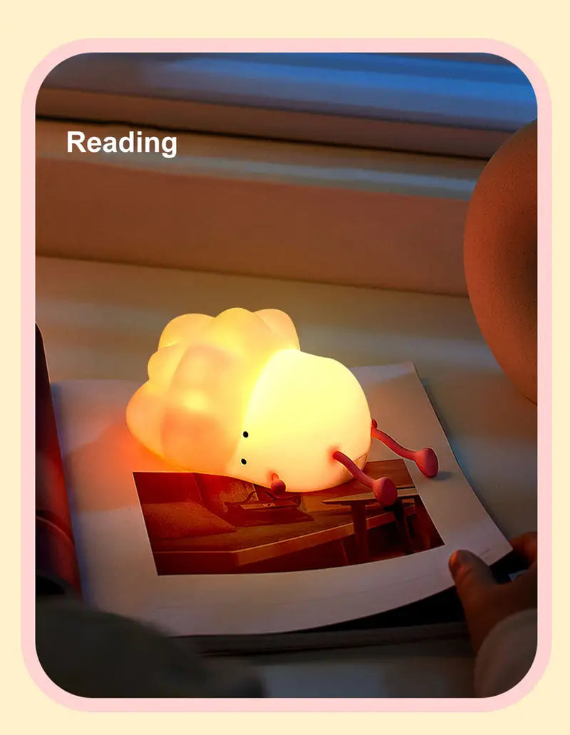 USB Rechargeable Cabbage Night Light for Kids' Room